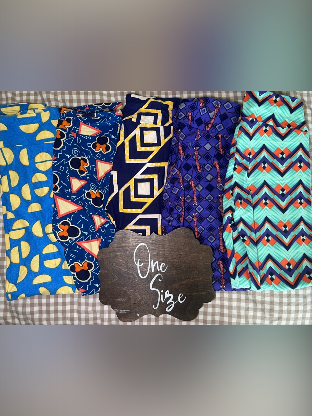 LuLaRoe Bundle of 5 One Size Leggings Multi-Pattern